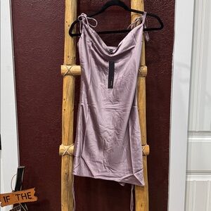 Elegant Mauve Midi Dress